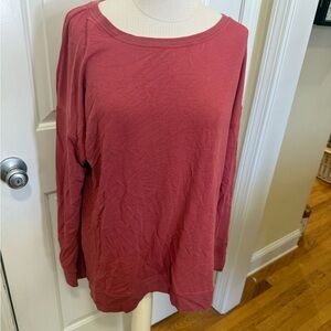 Cable and gauge Women's Casual Long Sleeve Top - Pink